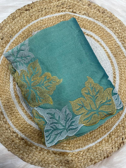 Blooming Vichitra Silk Saree