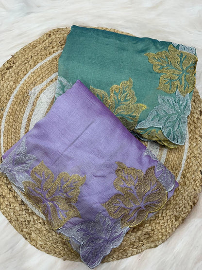 Blooming Vichitra Silk Saree