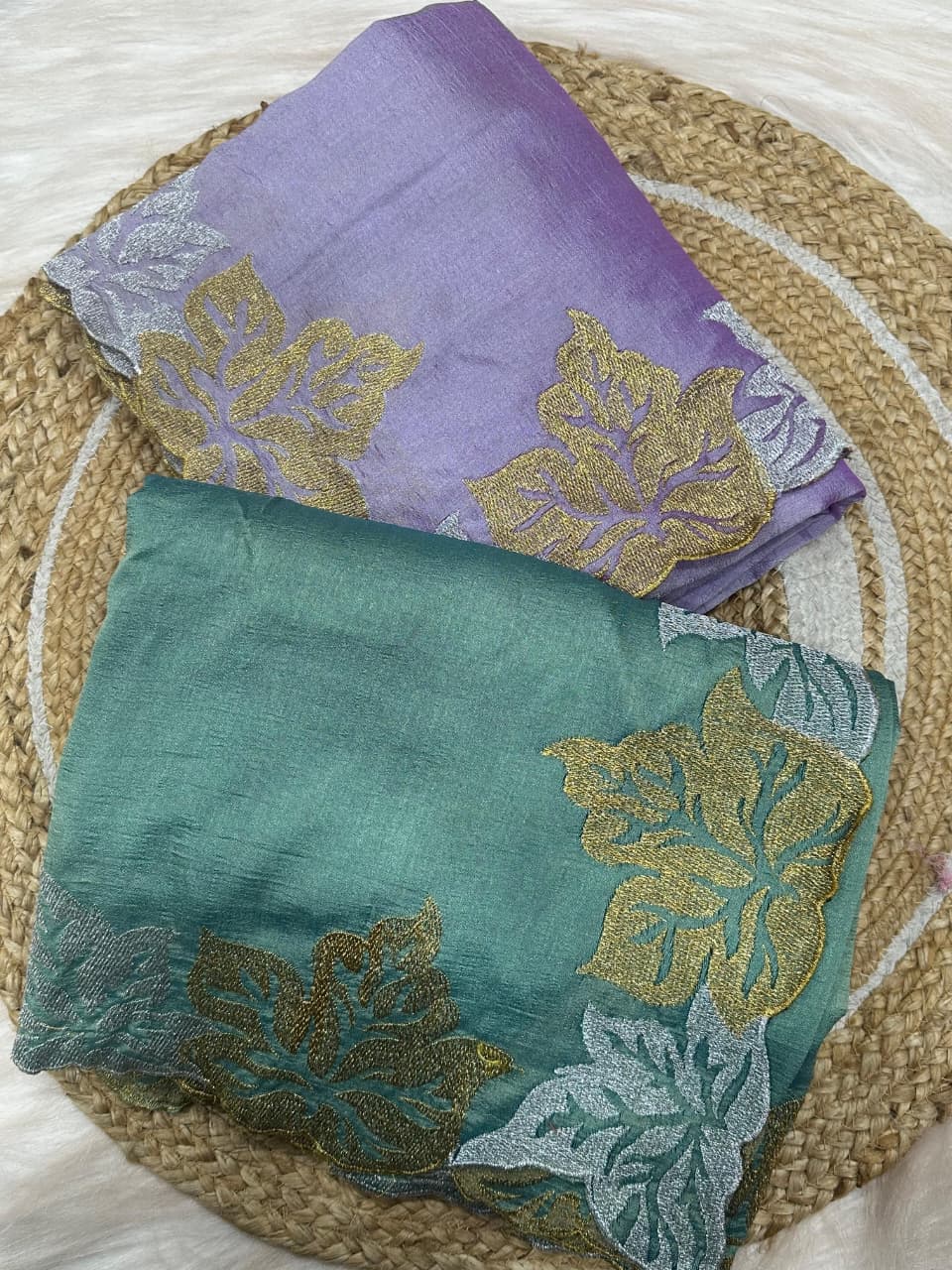 Blooming Vichitra Silk Saree